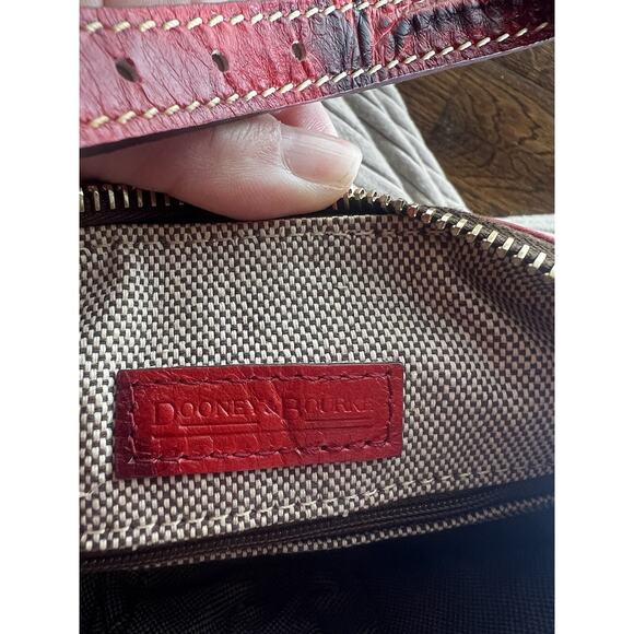 Dooney and Bourke Red Crocodile Print Shoulder bag - Picture 10 of 12